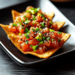 Spicy Tuna Tartare on Crispy Wonton Chips