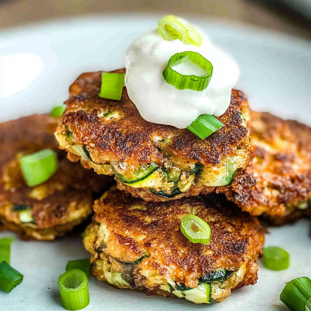Crispy Air Fryer Zucchini Fritters